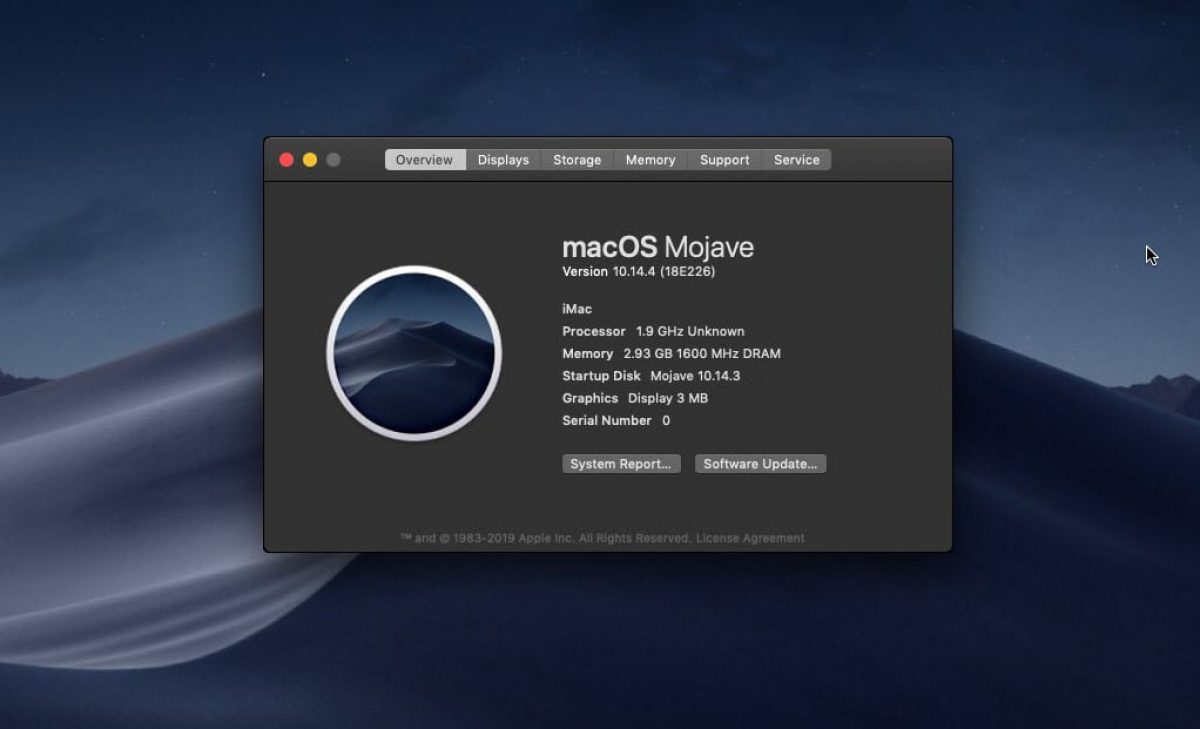 Mac os version 10.14
